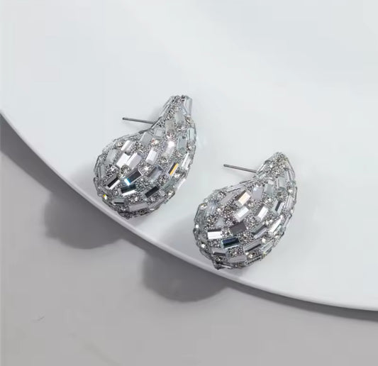 Embellished B Earrings | Erika Williner Designs