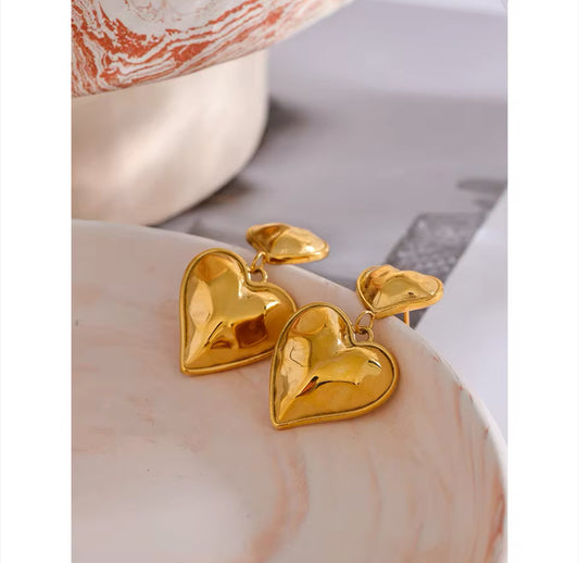 Dangling Hearts earrings | Erika Williner Designs