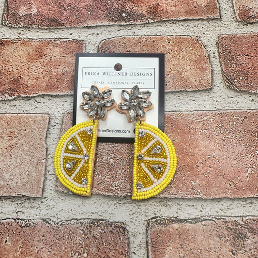 Lemon Earrings | Erika Williner Designs