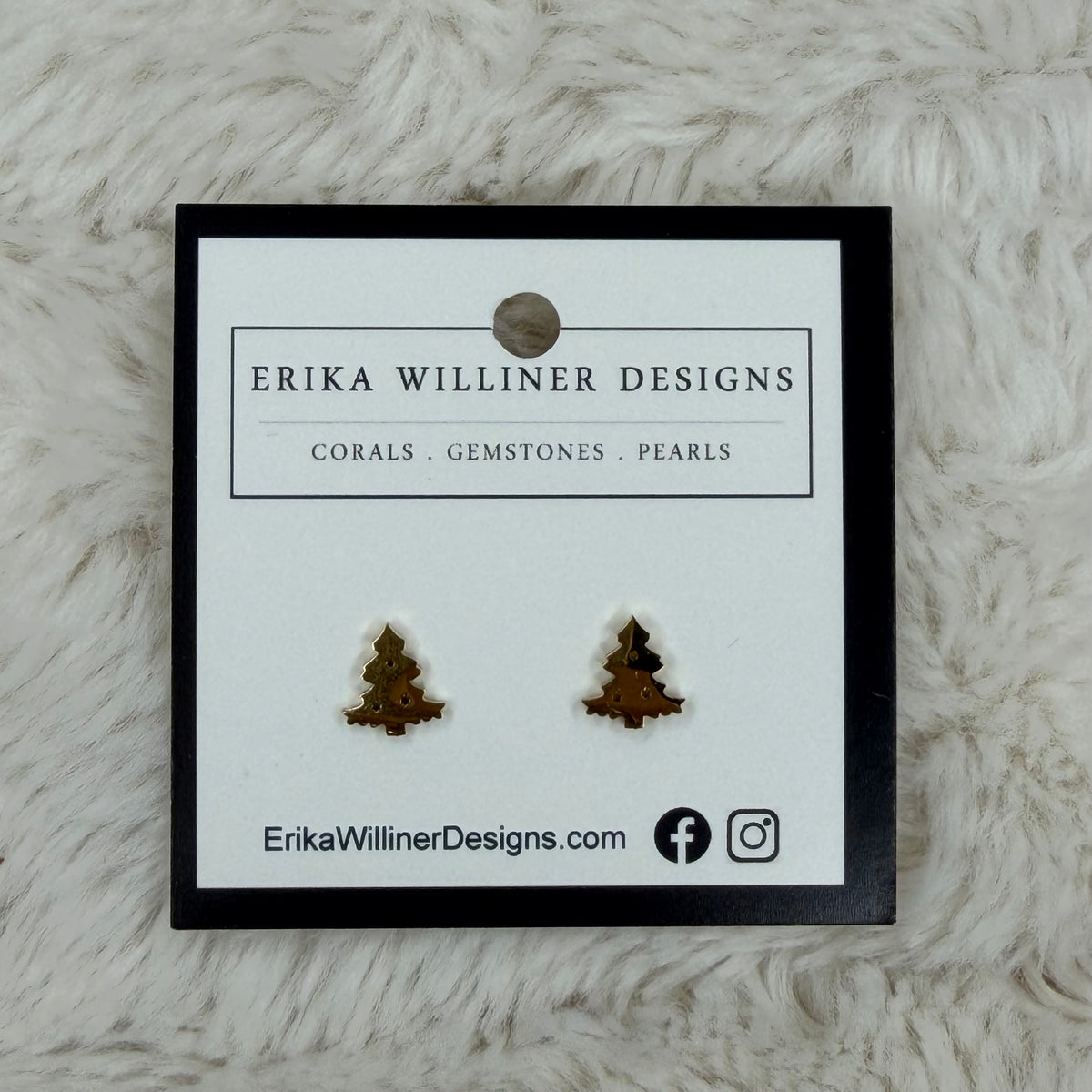 Stainless Steel Christmas Tree Studs | Erika Williner Designs