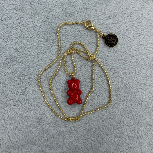 Enameled Gummy Bear Pendant Necklace | Erika Williner Designs
