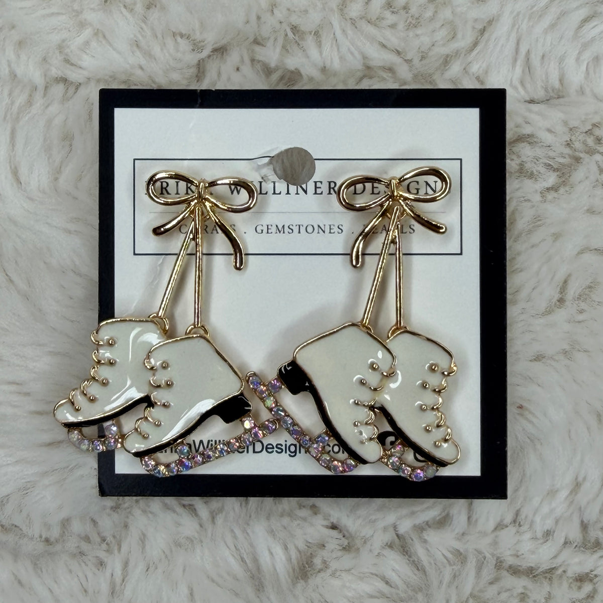 Ice Skates Earrings | Erika Williner Designs