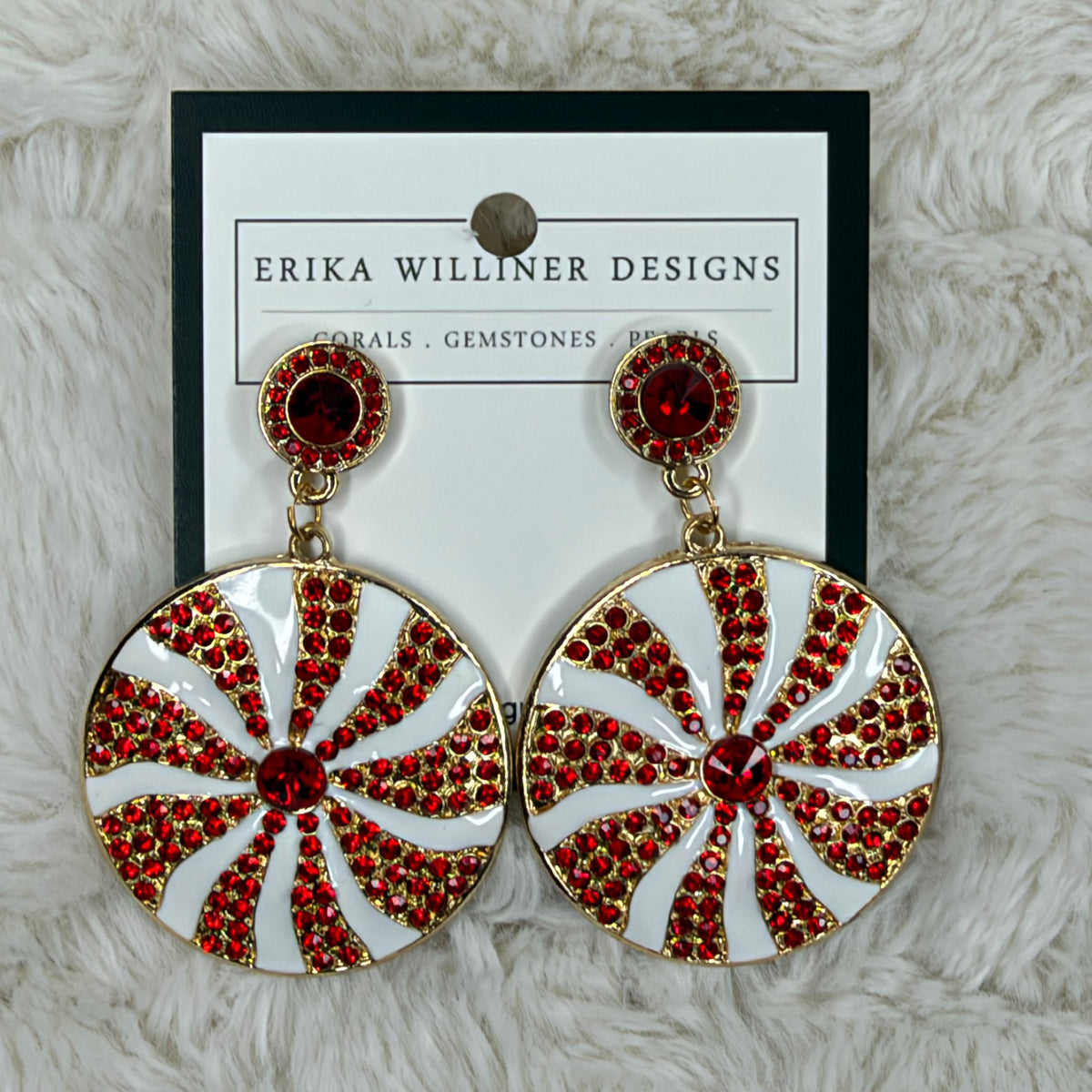 Peppermint Dangle Earrings | Erika Williner Designs