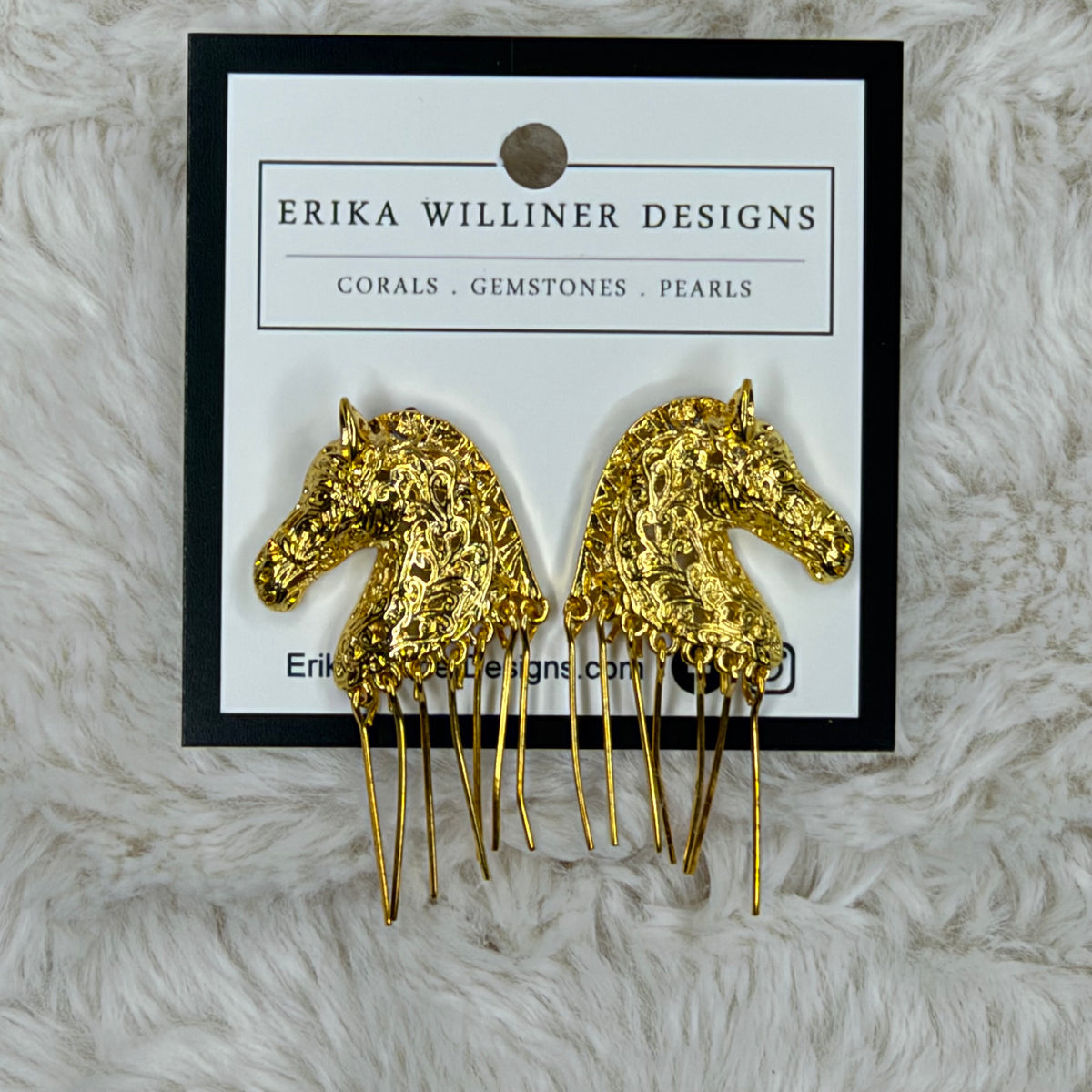 Horse with Fringes Earrings | Erika Williner Designs