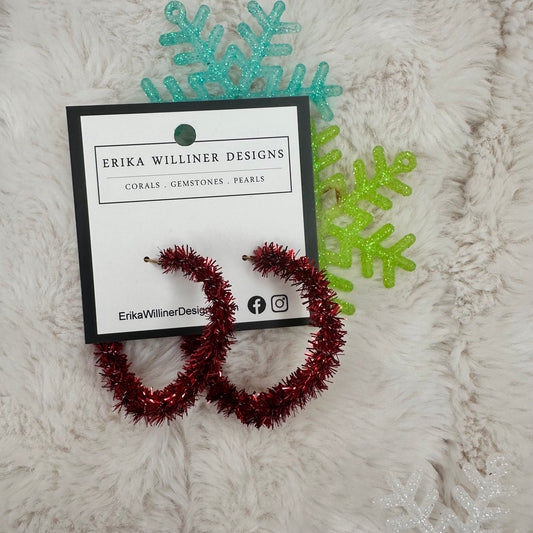 Tinsel Hoop Earrings | Erika Williner Designs