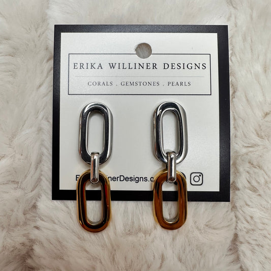 Chunky Chain Linked Earrings | Erika Williner Designs
