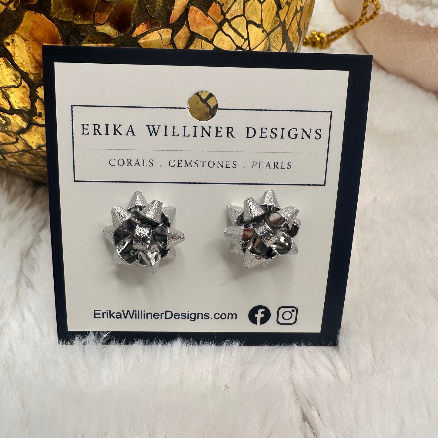 Dainty Cute Christmas Earrings | Erika Williner Designs