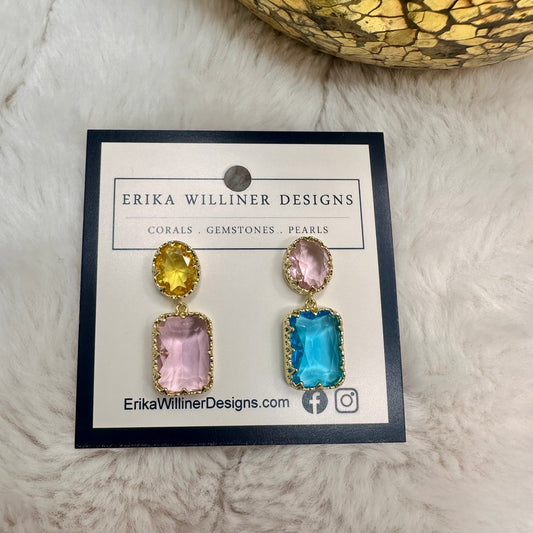 Mismatched Crystal Earrings | Erika Williner Designs