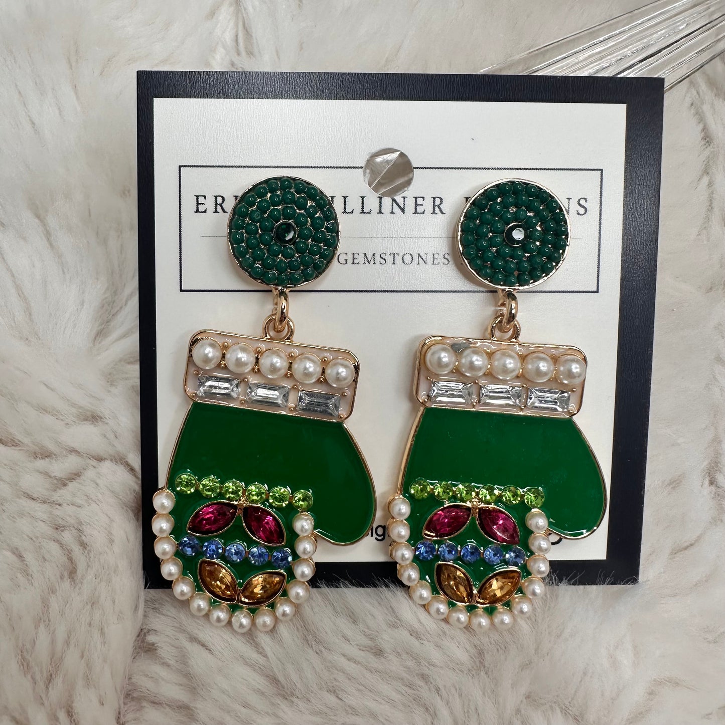 Sparkly Collection Holiday earrings | Erika Williner Designs