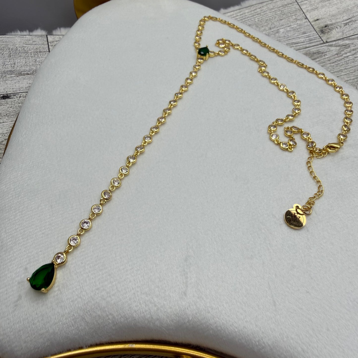 Dainty Single Teardrop Necklace | Erika Williner Designs