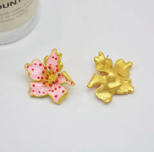 Pink Blossoms Earrings | Erika Williner Designs