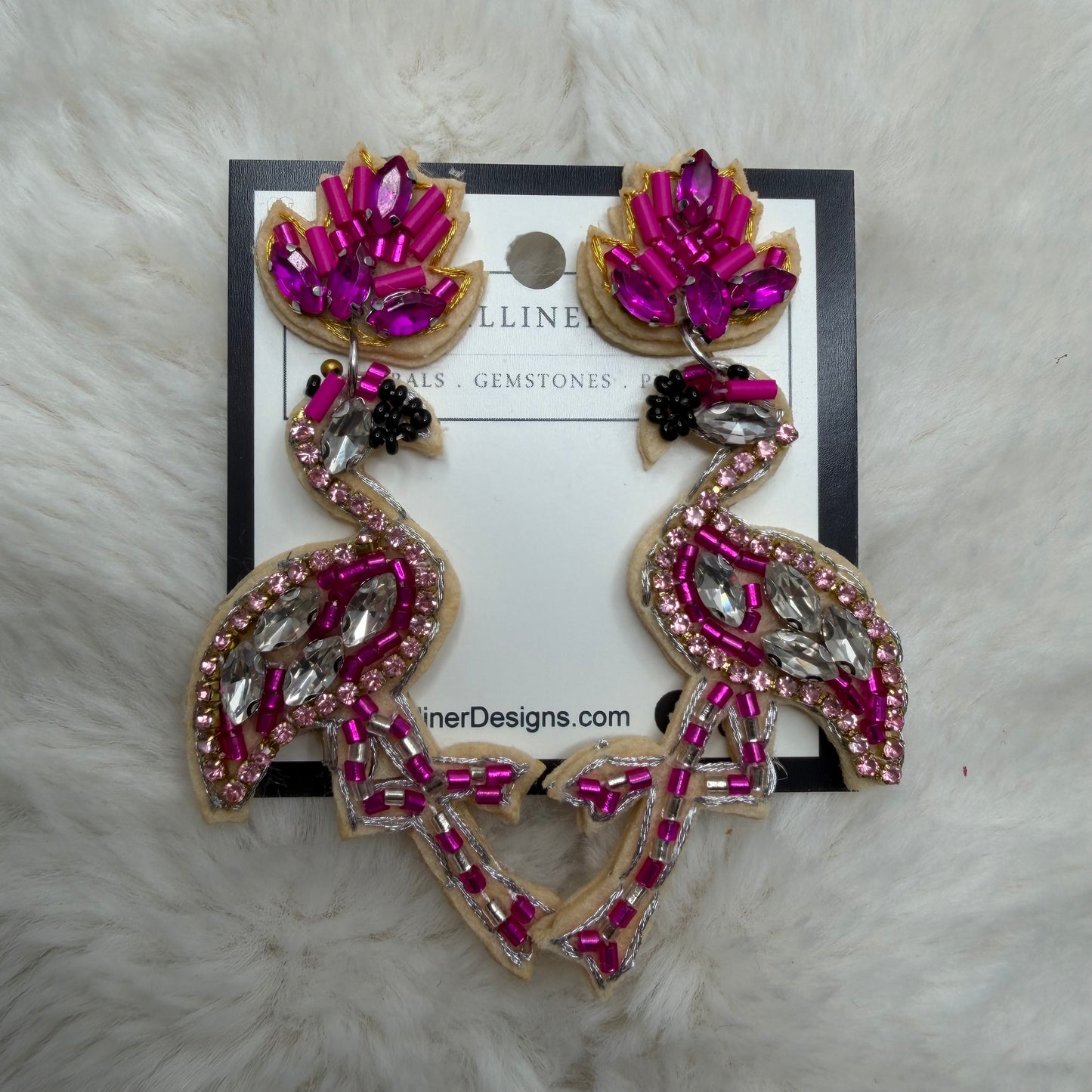 Flamingo 1 Earrings | Erika Williner Designs