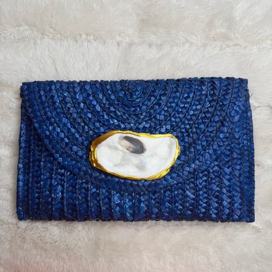 Raffia Oyster Clutch | Erika Williner Designs