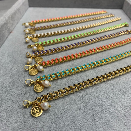 Neon Enamel Bracelet