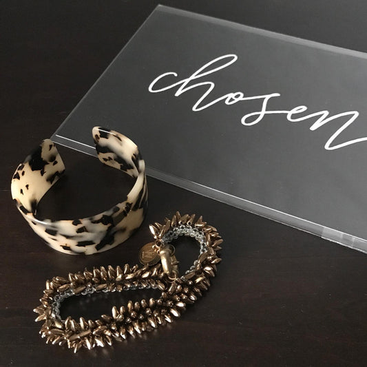 Glass beads bracelet