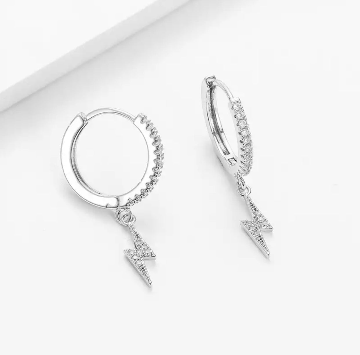 Stainless Steel Hoops Embellished with Pave Crystals