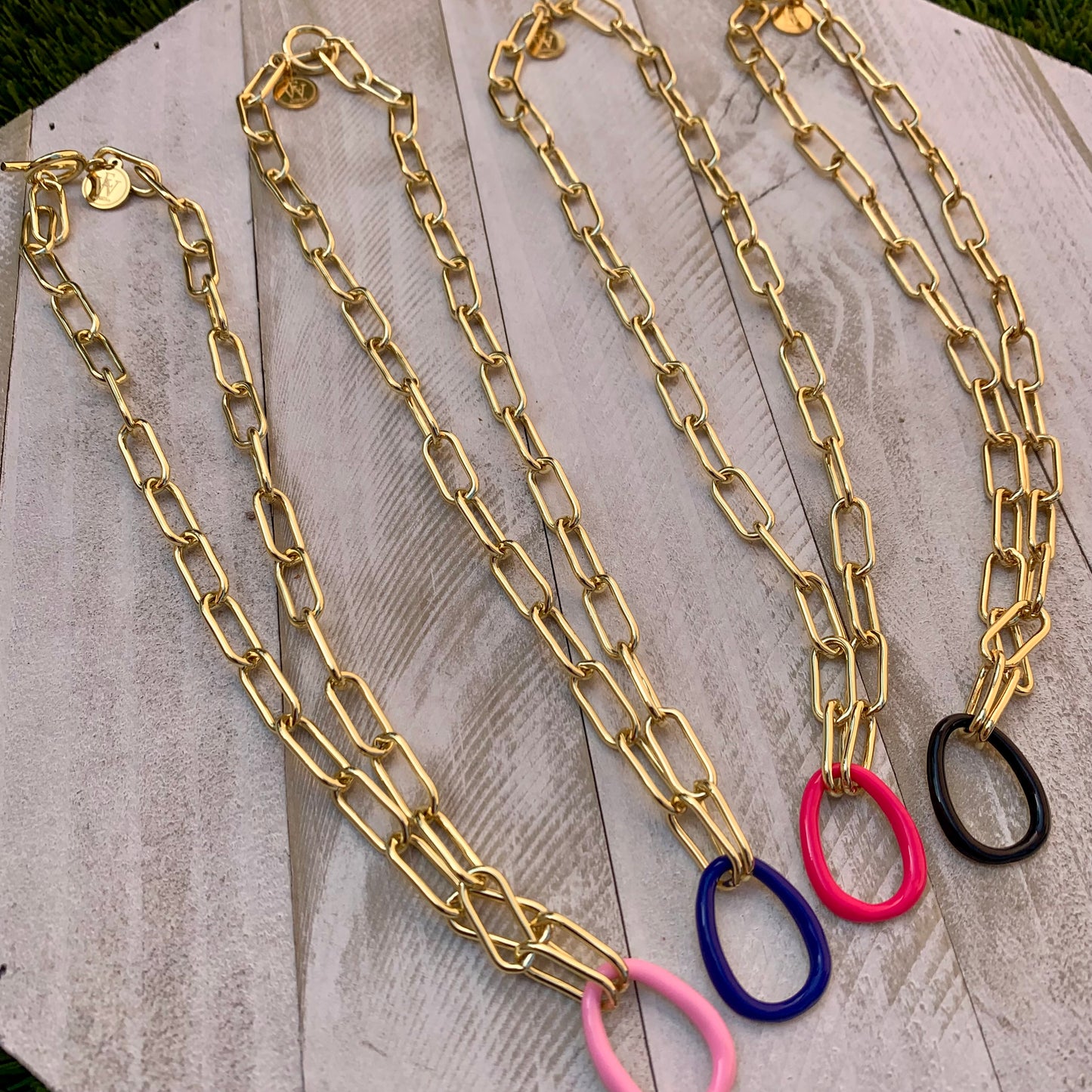 Paper Clip Chain Link Necklace