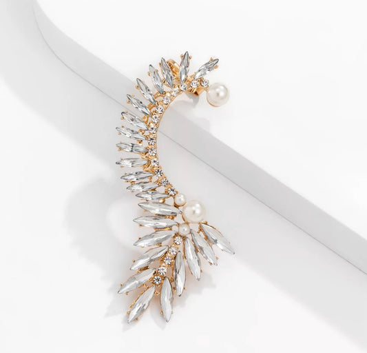 Shimmering crystals, glistening cz embellishment and lustrous pearls