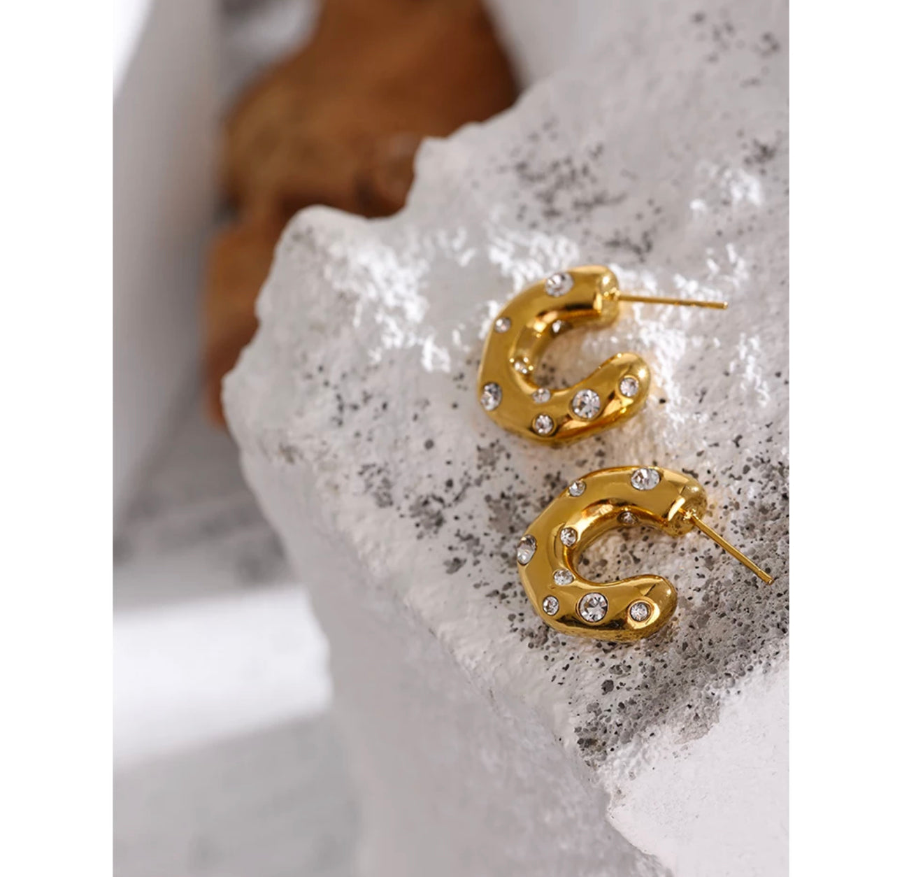 CZ embellishment earrings