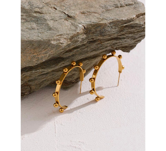Elegant Gold Plated Hoops