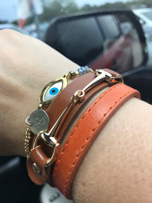 Vegan Leather Horse Lover Bracelet