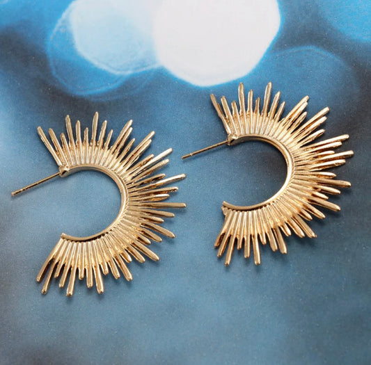Gold hoop earrings