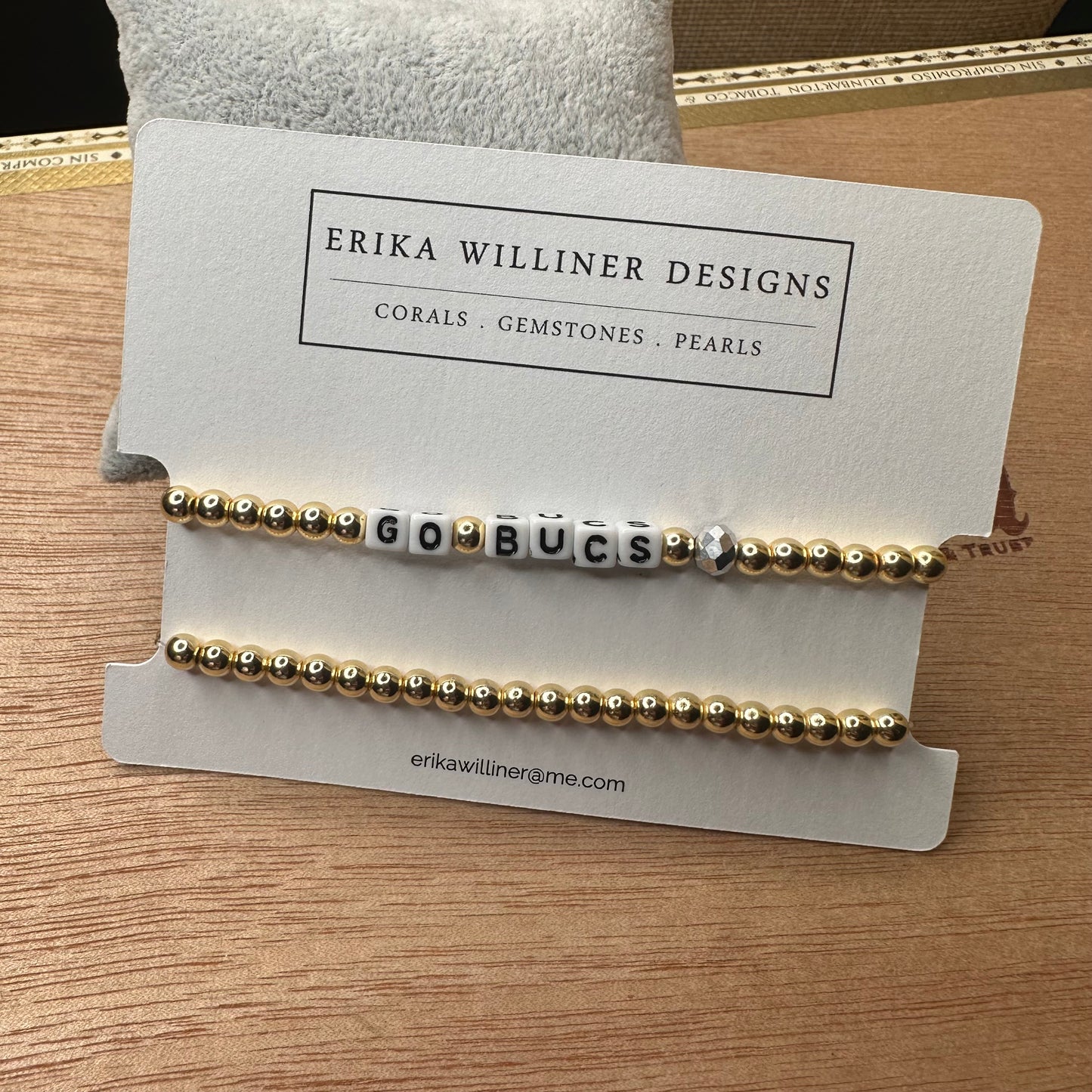 Words Stretchy Bracelets 430-01 | Erika Williner Designs
