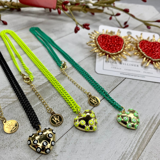 Erika Williner Designs - Lyon Necklace with Heart Pendant