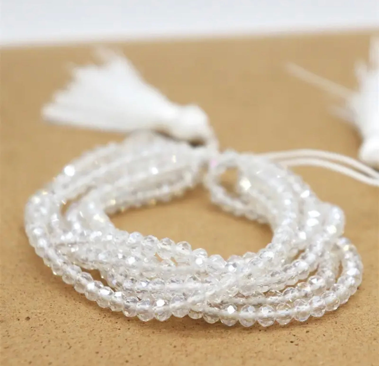 Multistrand Clear Crystal Bracelet