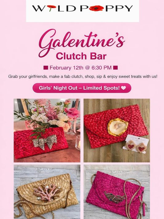 Clutch Bar - Feb 12 6:30pm  @ Wild Poppy Boutique | Erika Williner Designs