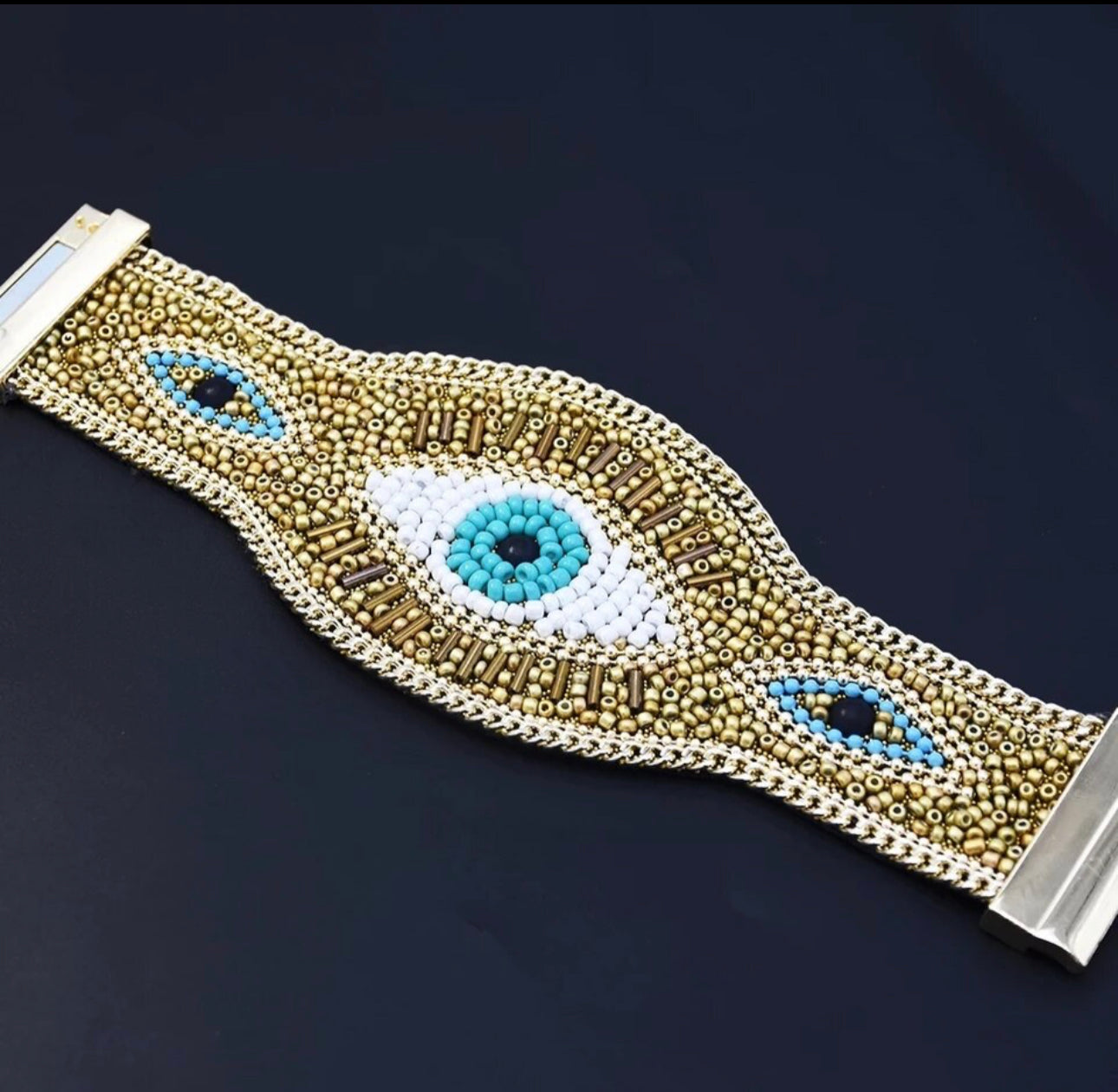 Erika Williner Designs - Evil Eye Beaded Bracelet