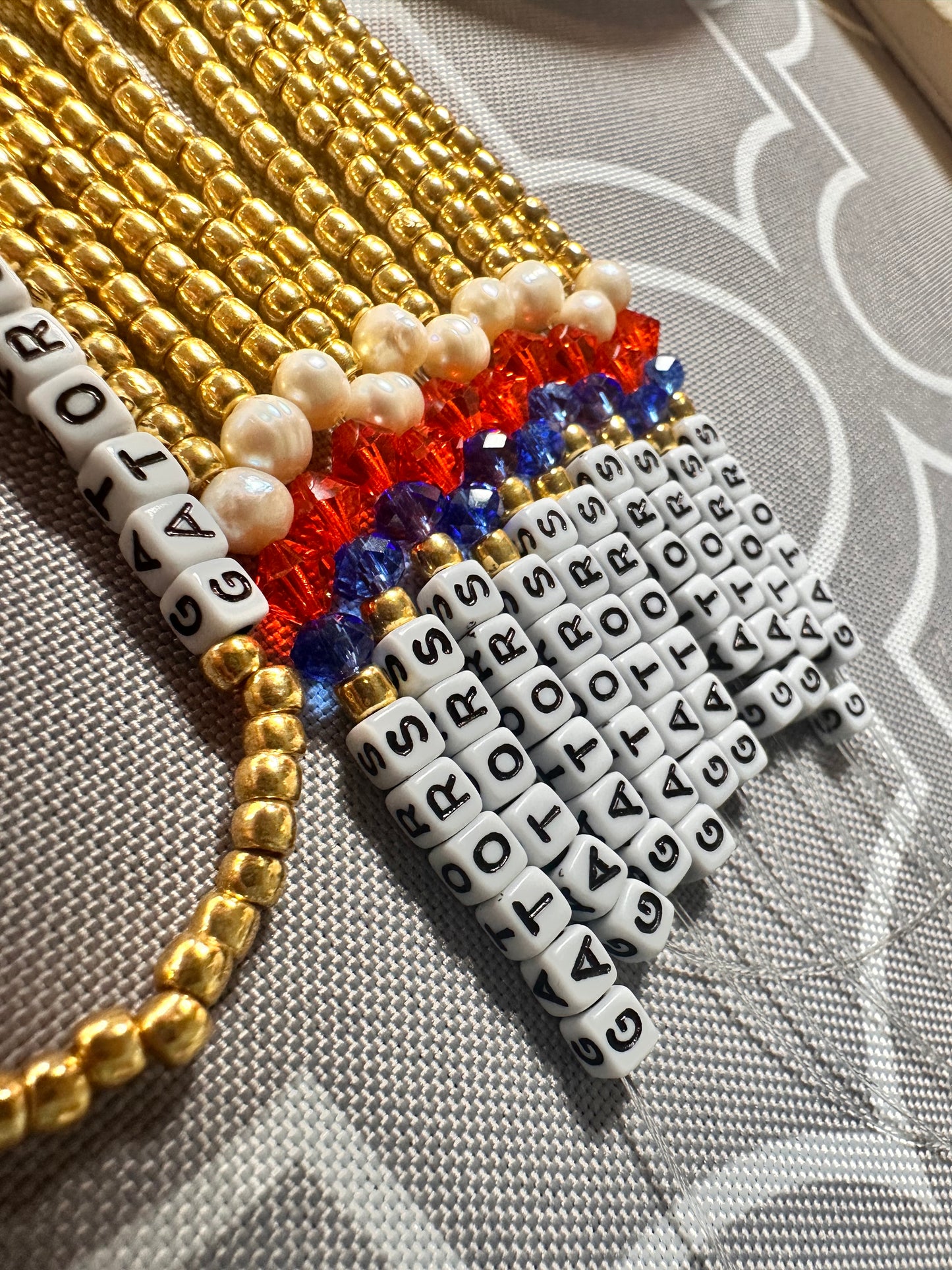 Words Stretchy Bracelets 430-01 | Erika Williner Designs