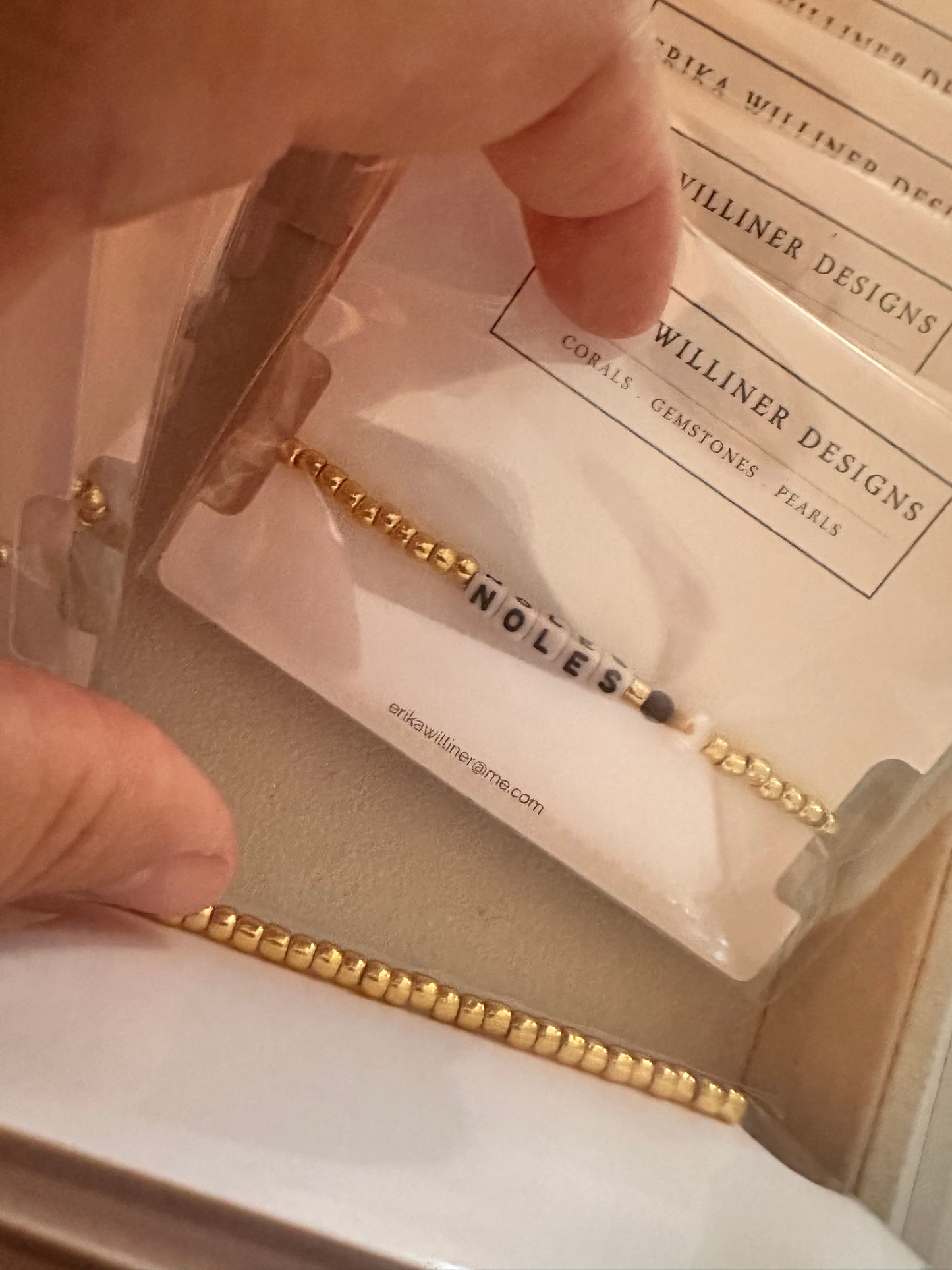 Words Stretchy Bracelets 430-01 | Erika Williner Designs