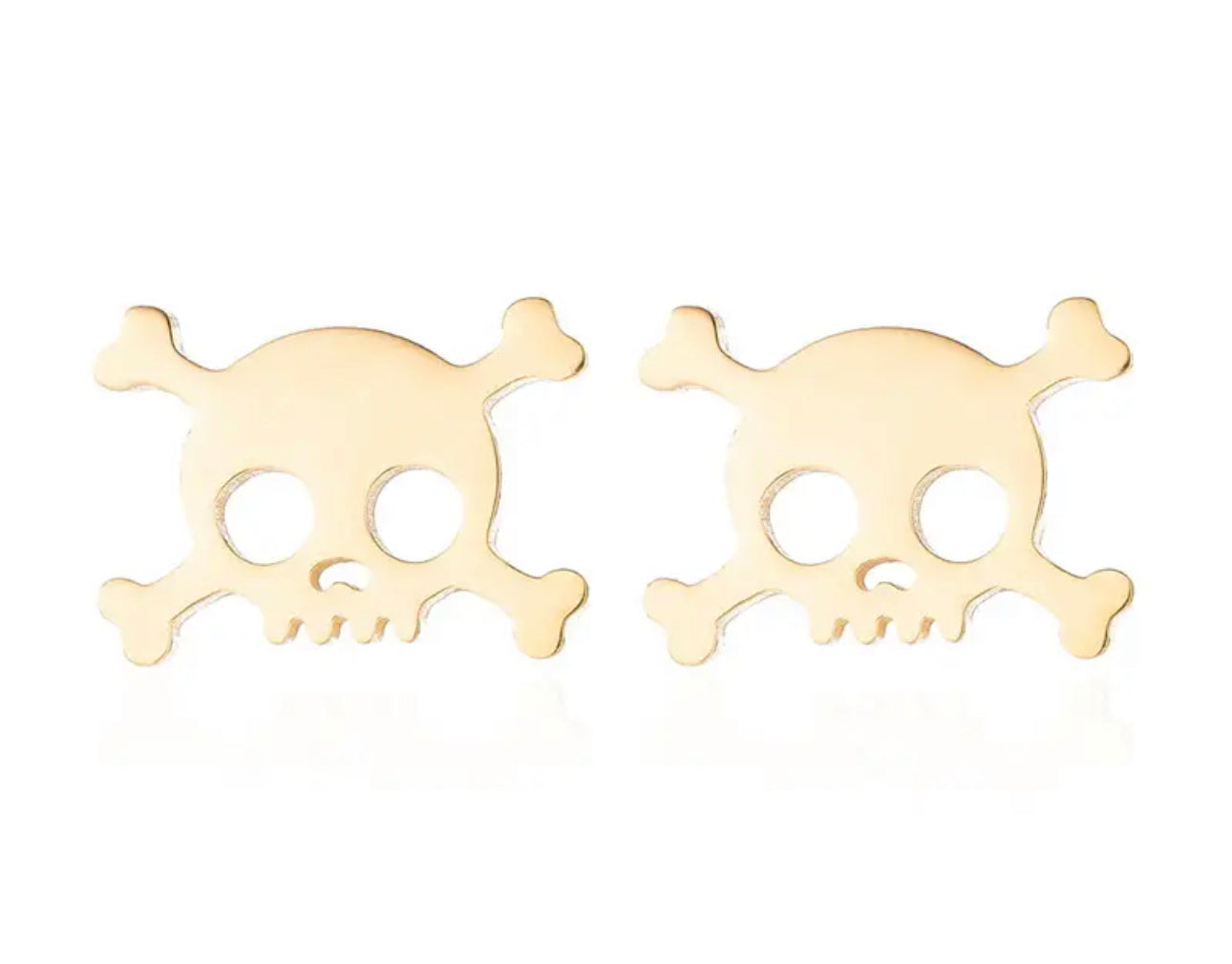 gold pirate earrings