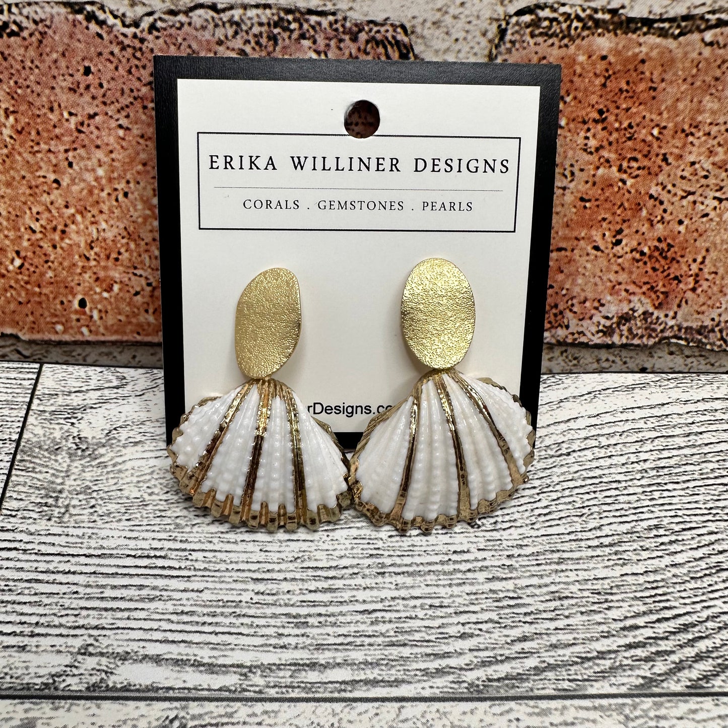 Scallop Shell Earrings | Erika Williner Designs