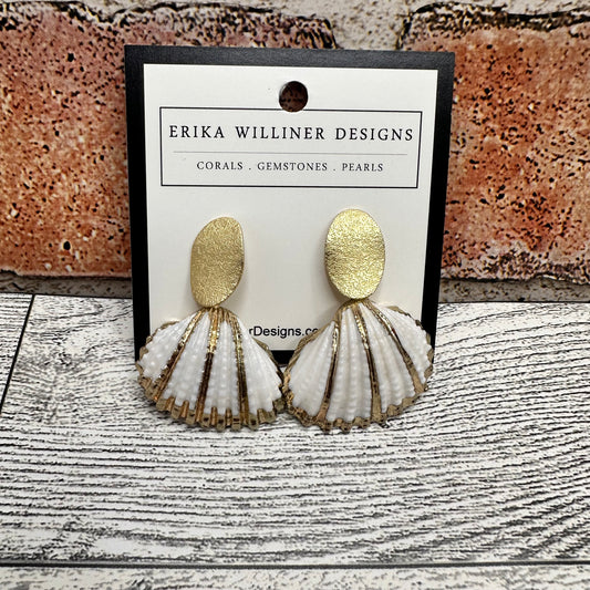 Scallop Shell Earrings | Erika Williner Designs
