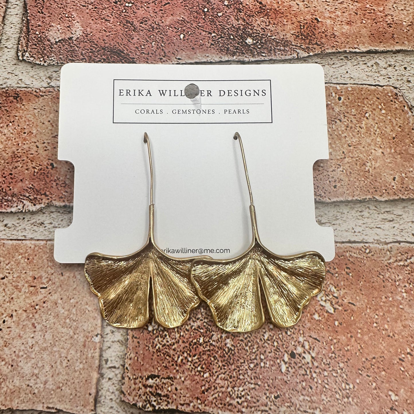 Ginko Leaf Earrings | Erika Williner Designs