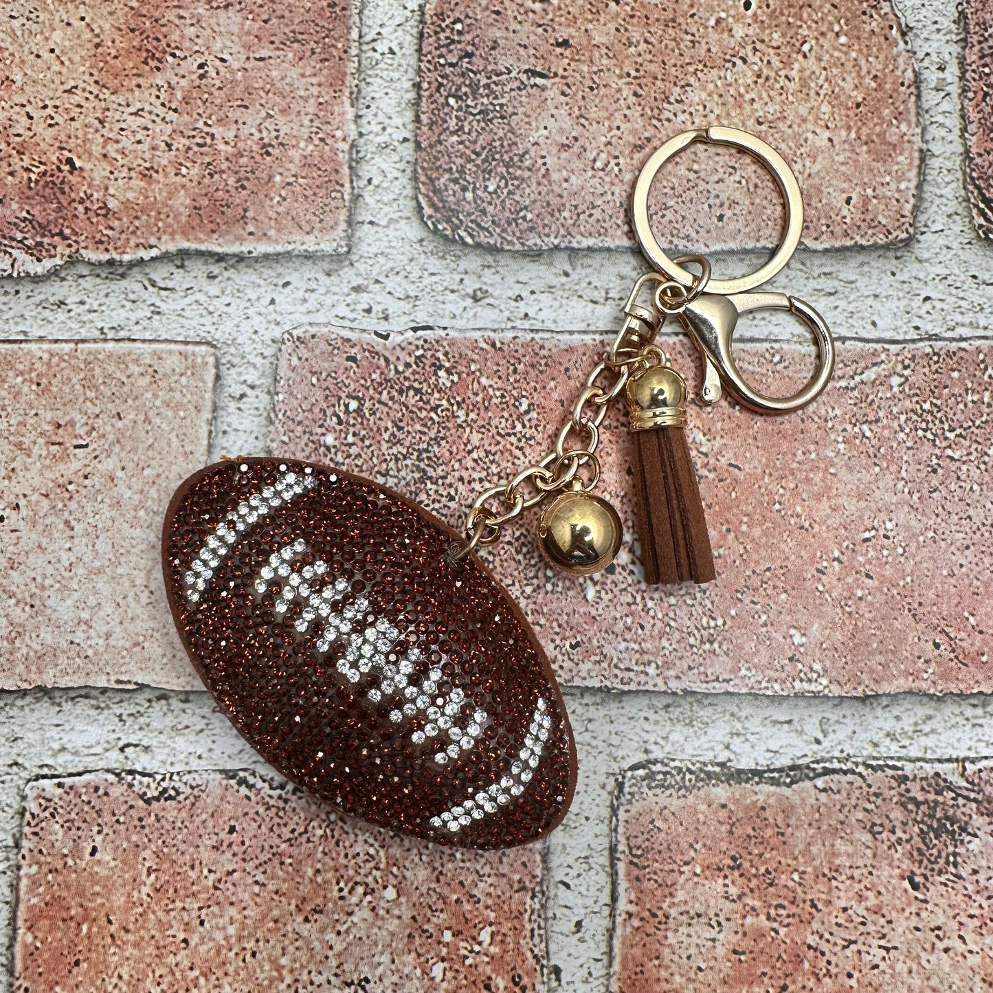 Bling up Football Bag Charm | Erika Williner Designs