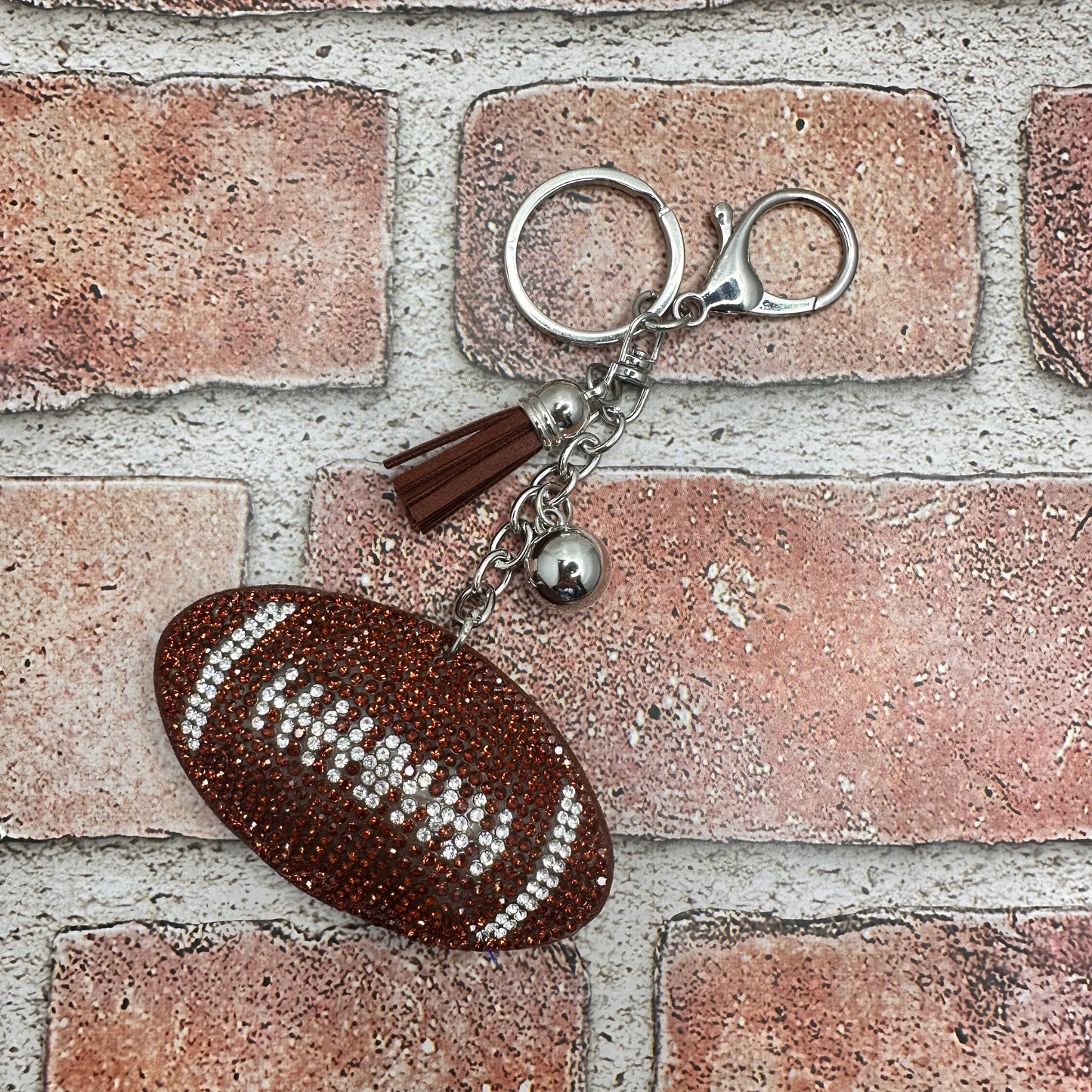 Bling up Football Bag Charm | Erika Williner Designs