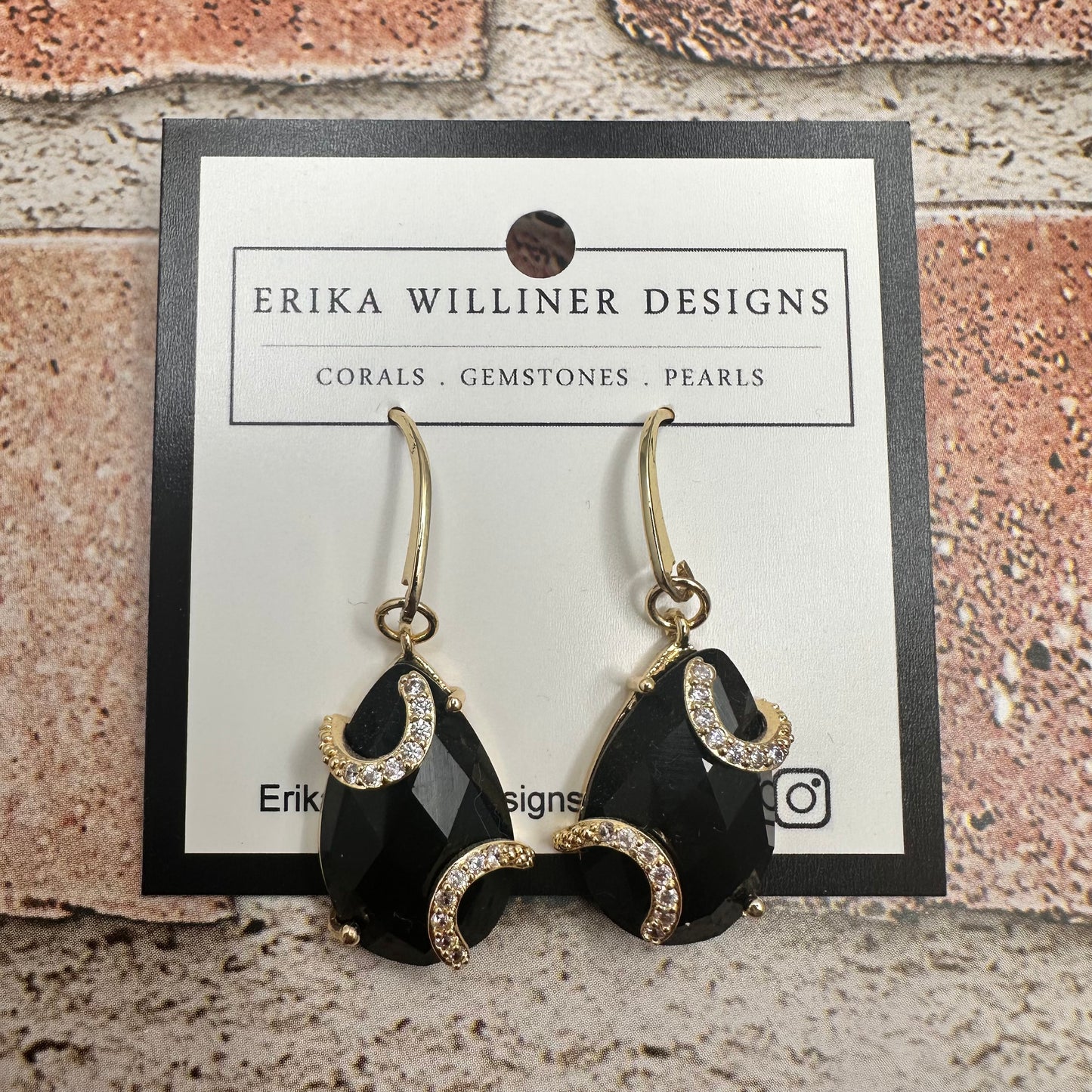 Gemstone Teardrop Earrings | Erika Williner Designs