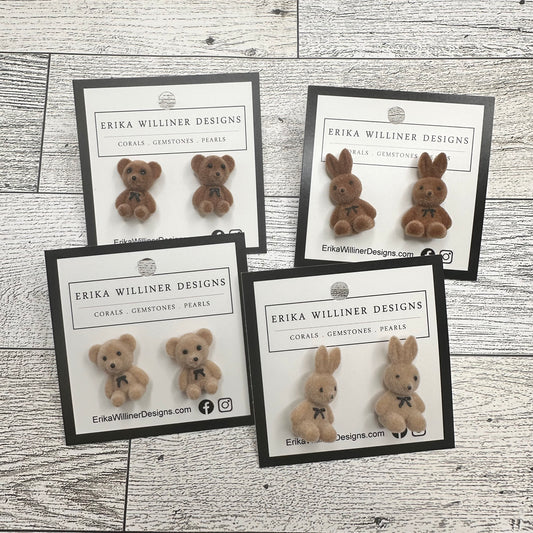 Bunnies and Teddies Earrings | Erika Williner Designs