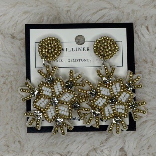 Beaded Snowflake Earrings | Erika Williner Designs