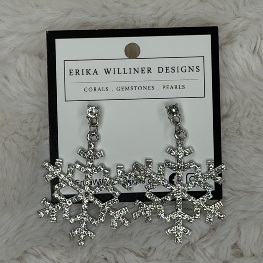 Sparkly Snowflake Earrings | Erika Williner Designs