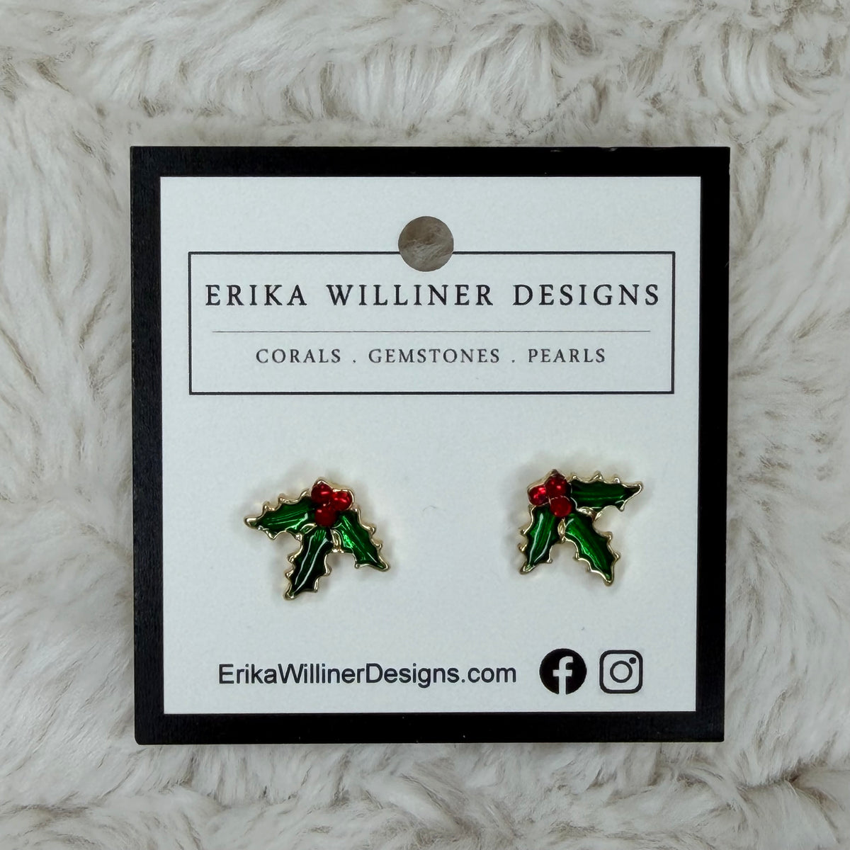 Holy and Red Berry Earrings | Erika Williner Designs