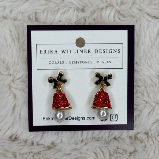 Dainty Holiday  Bells Earrings | Erika Williner Designs