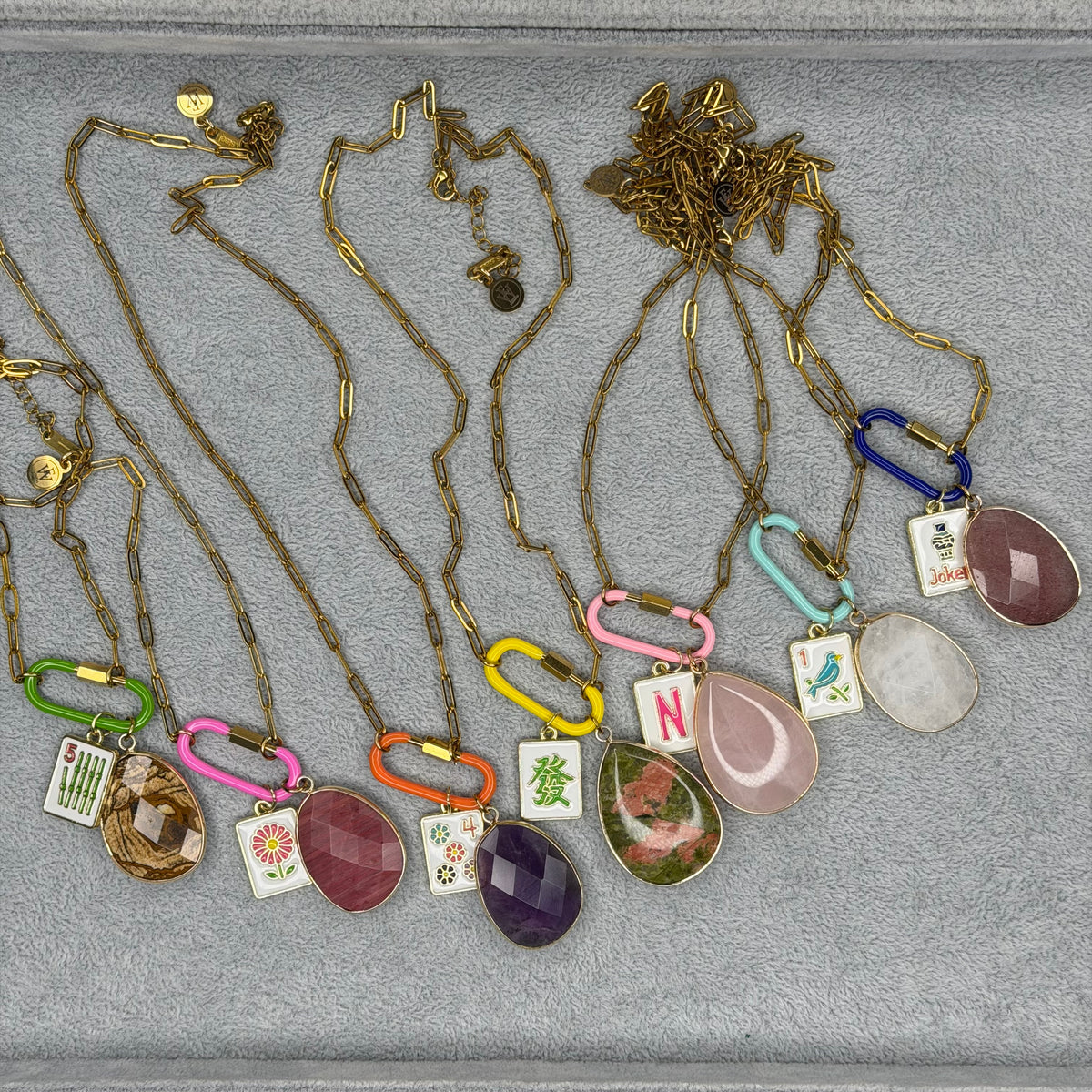 MahJong Charm Necklaces | Erika Williner Designs