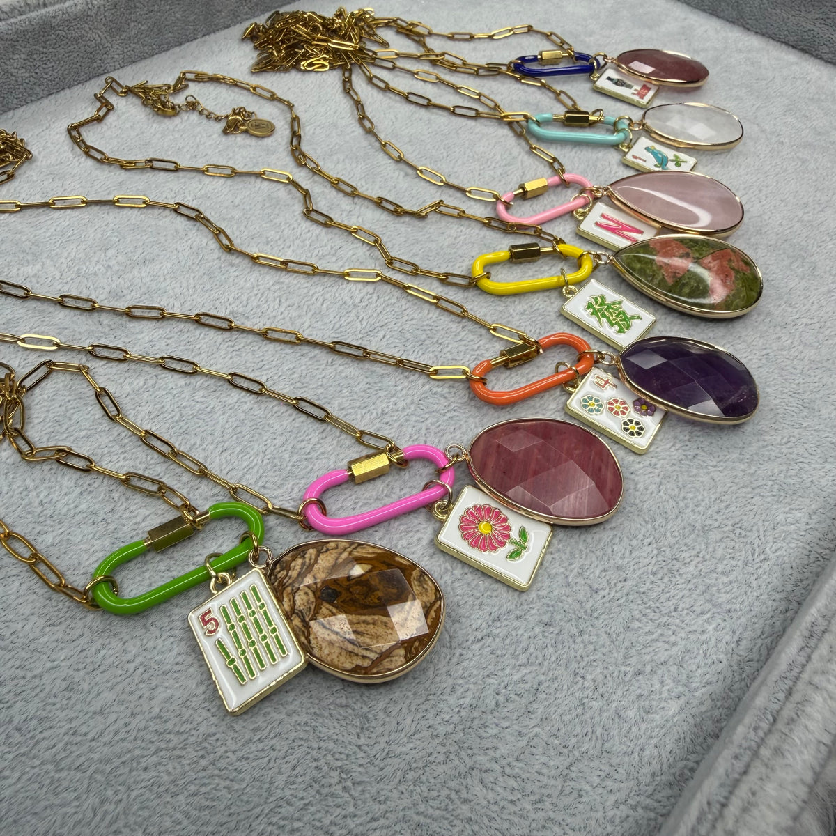 MahJong Charm Necklaces | Erika Williner Designs