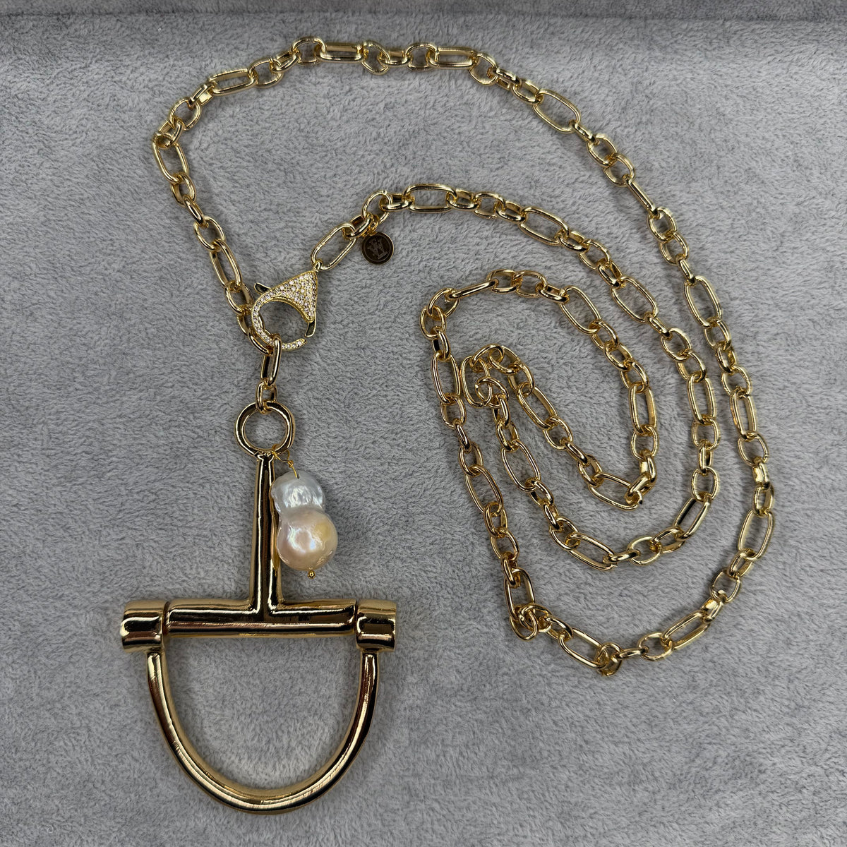 Half Bit and Baroque Pearl Necklace | Erika Williner Designs