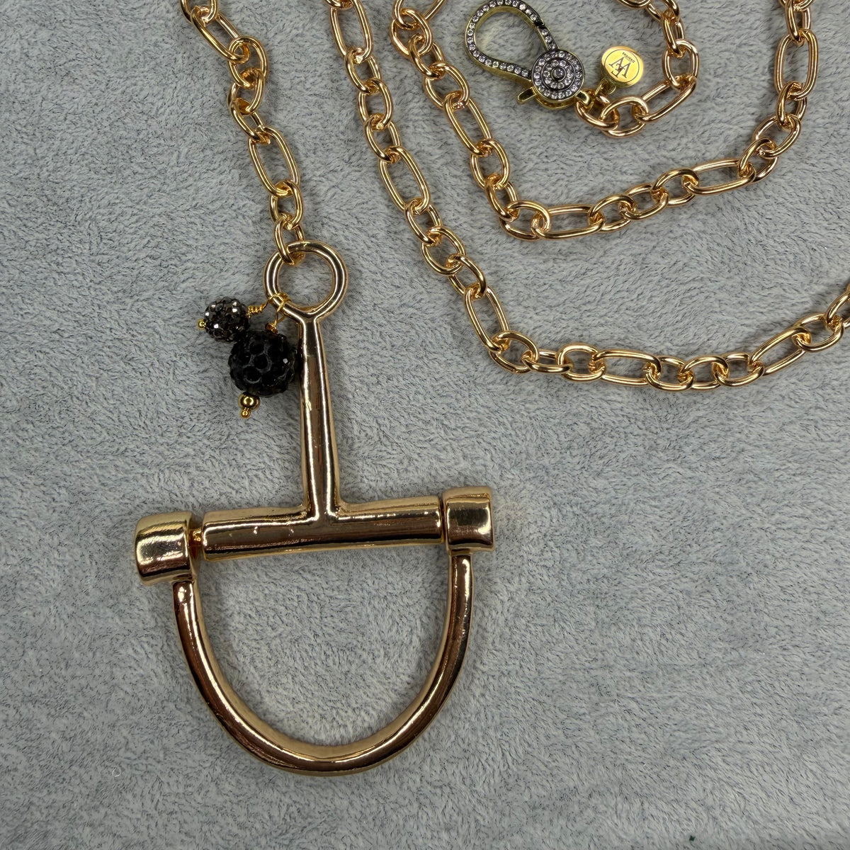 Half Bit Necklace with Pave Beads | Erika Williner Designs