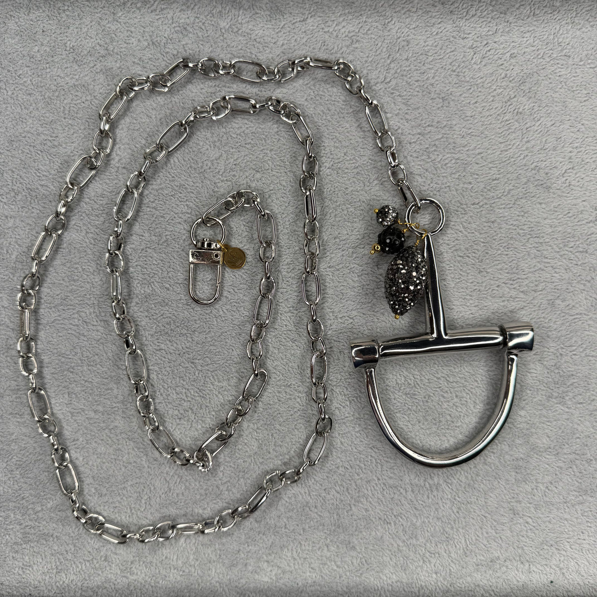 Half Bit Necklace with Pave Beads | Erika Williner Designs